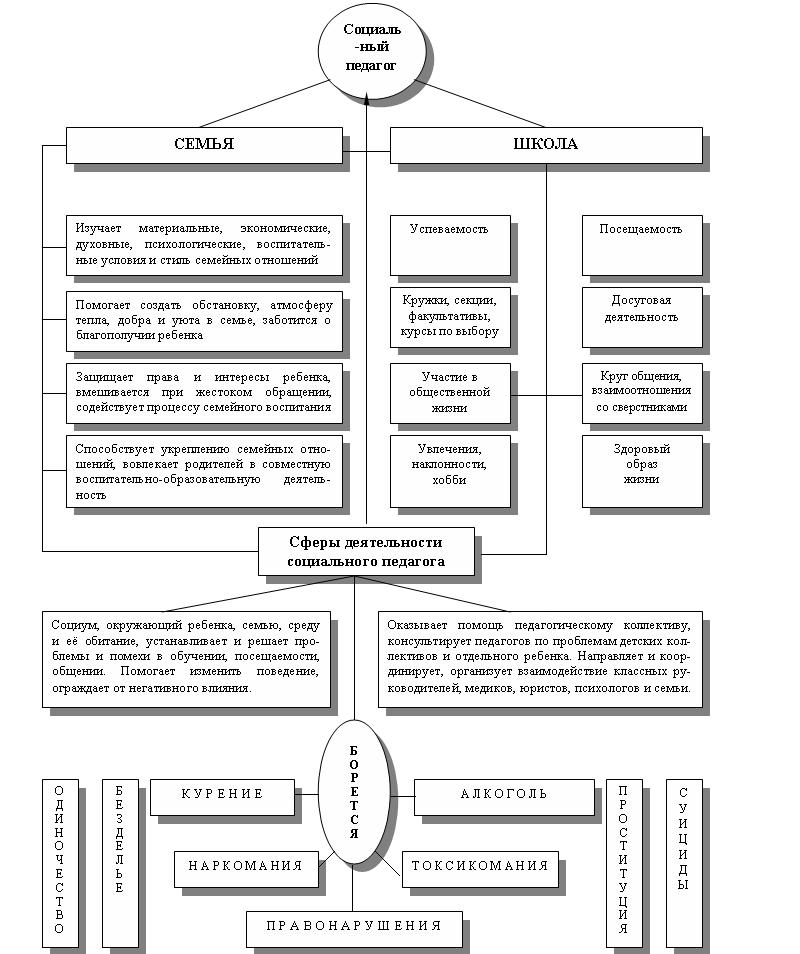 Структура социальной педагогики схема